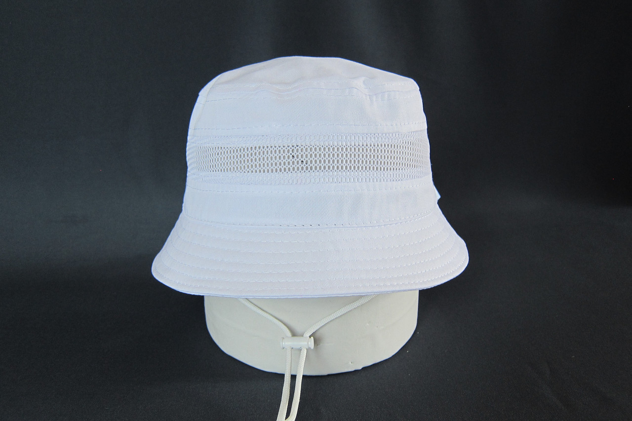 Панама літня котонова біла з сіткою DAVANI 79016