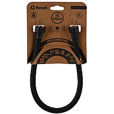 Шланг водяний TUCAI TAQ PREMIUM GRIF 1/2″x1/2″ BВ 0,4м.АНТИКОР. ACB HG-1212-400  (Чорний Мат) 209969