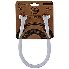 Шланг водяний TUCAI TAQ PREMIUM GRIF 1/2″x1/2″ BВ 0,3м.АНТИКОР. ACB HG-1212-300  (Білий Мат) 209971