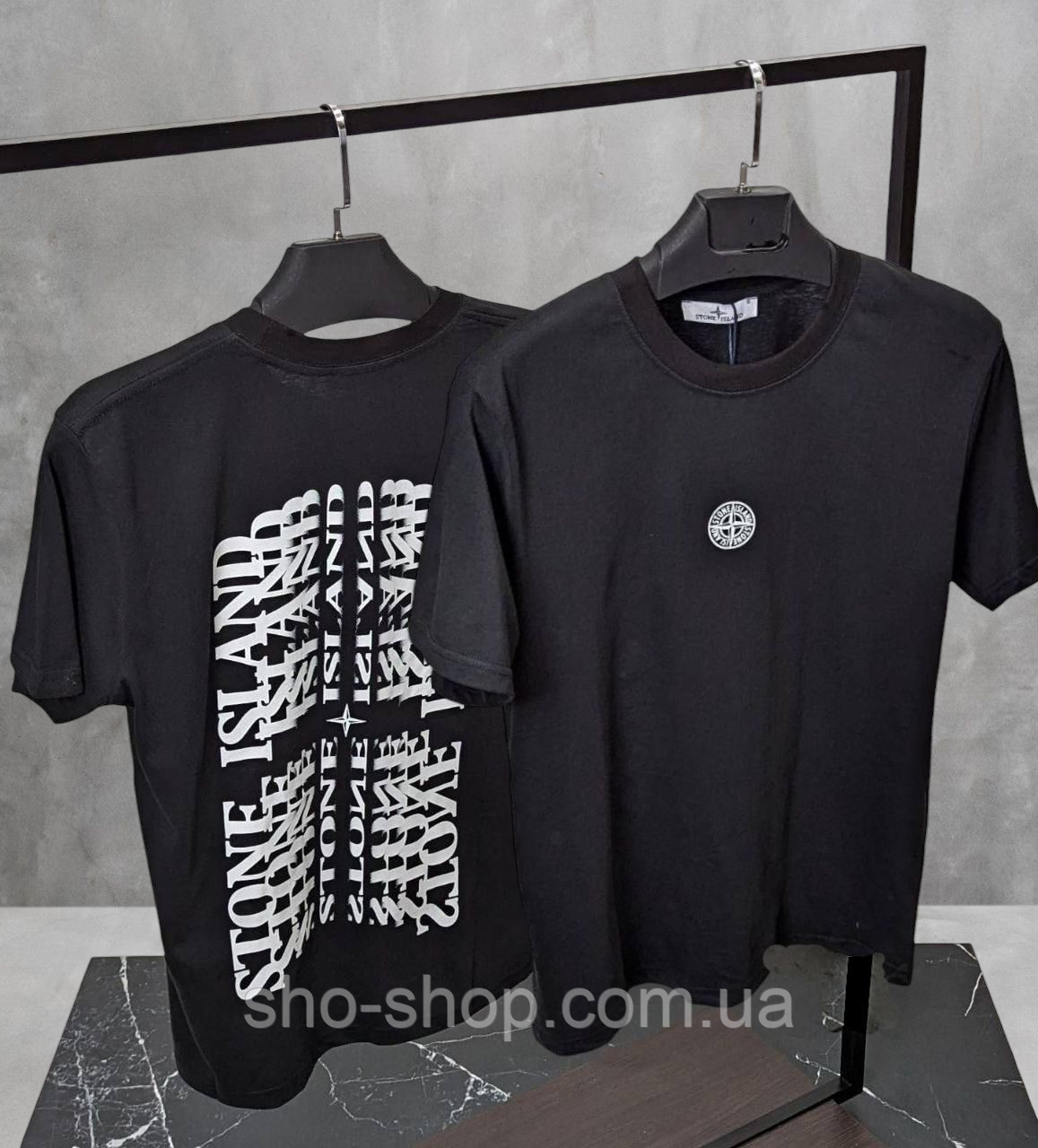Чоловича футболка Stone Island чоловіча футболка Футболка BLACK EDITION Туреччина, фото 1