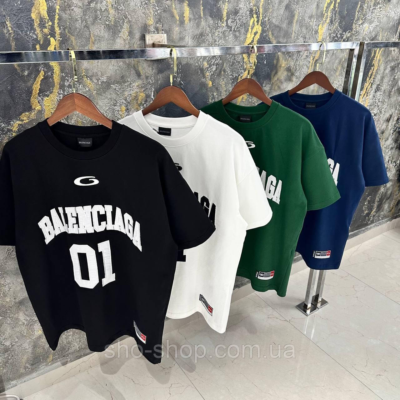 Чоловича футболка Balenciaga чоловіча футболка Футболка BALENCIAGA LUX TShBGn024 Туреччина, фото 1