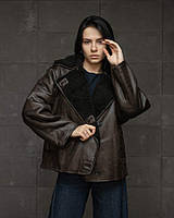 Дублянка zara чорне хутро ВТ7727