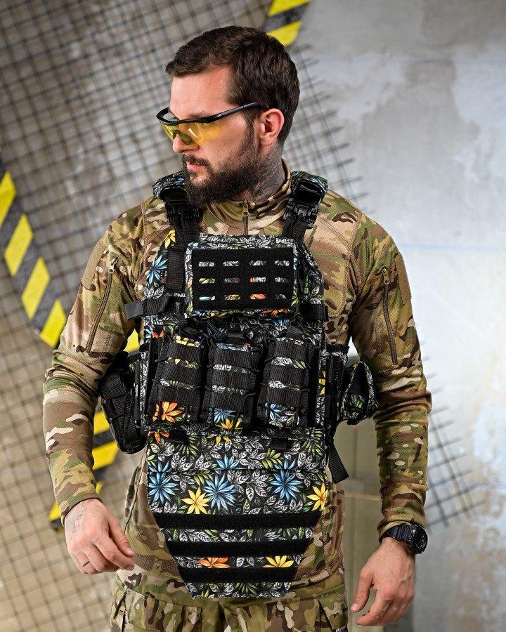 Плитоноска 4 швидких скидань з напашником NETFLIX VTM   ПП4638, фото 1