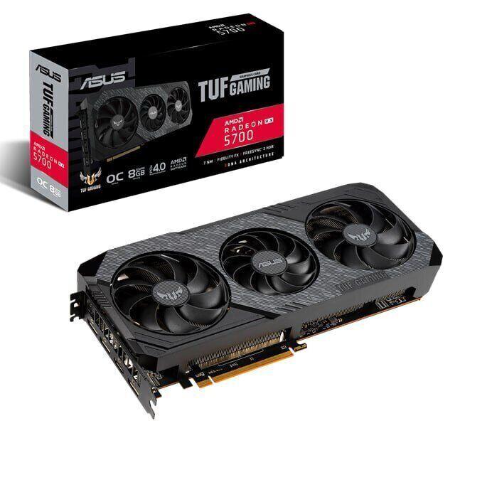 Дискретна відеокарта Asus Radeon TUF RX 5700 Gaming OC, 8 GB GDDR6, 256-bit / 1x HDMI, 3x DisplayPort / (TUF 3-RX5700-O8G-GAMING)