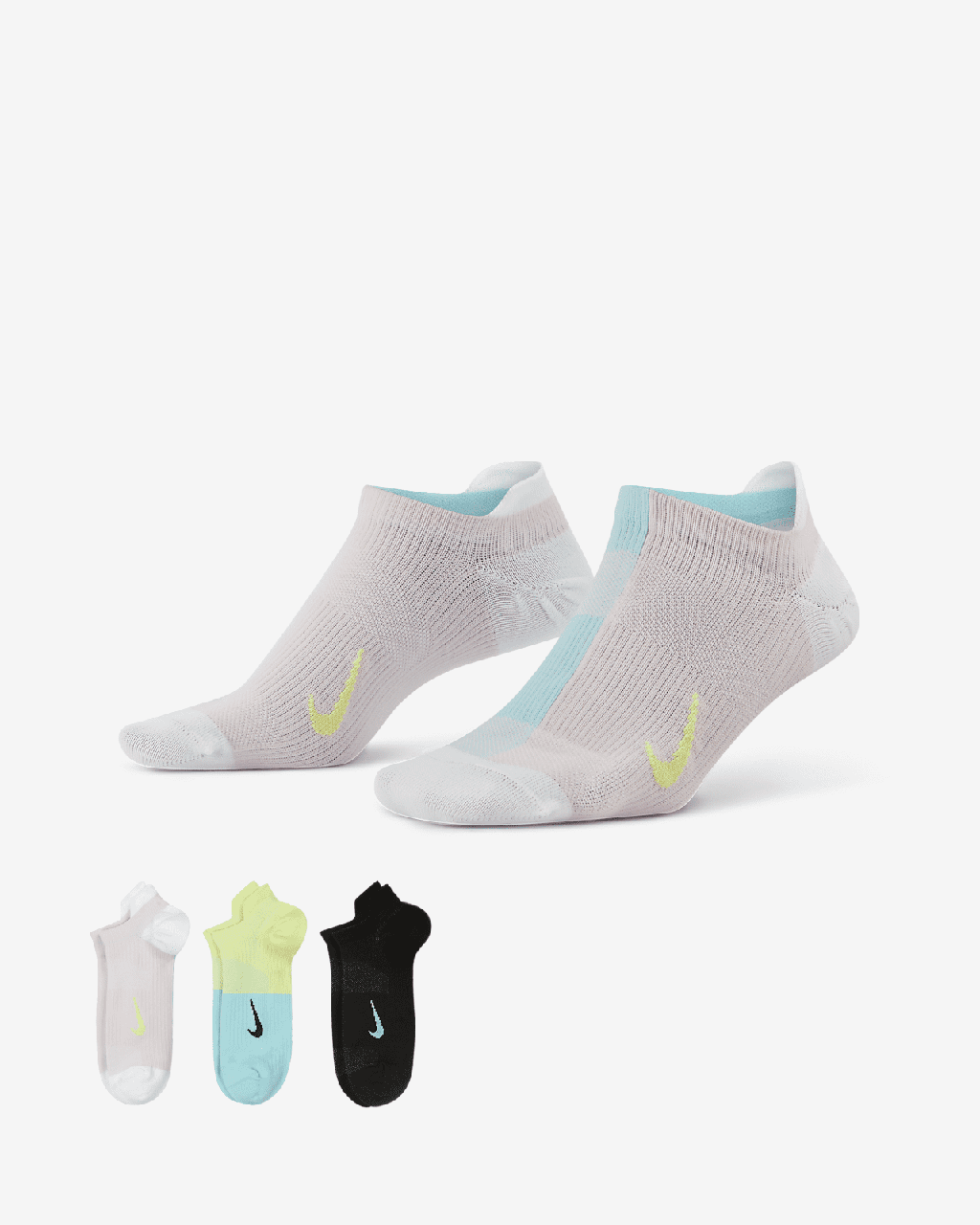 Шкарпетки Nike W NK EVERYDAY PLUS LTWT NS 3 пари