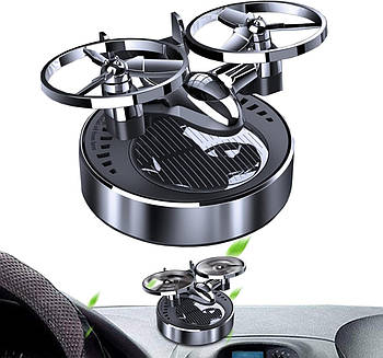 Ароматизатор автомобільний Дрон X3 на сонячній батареї Silver (Океан)