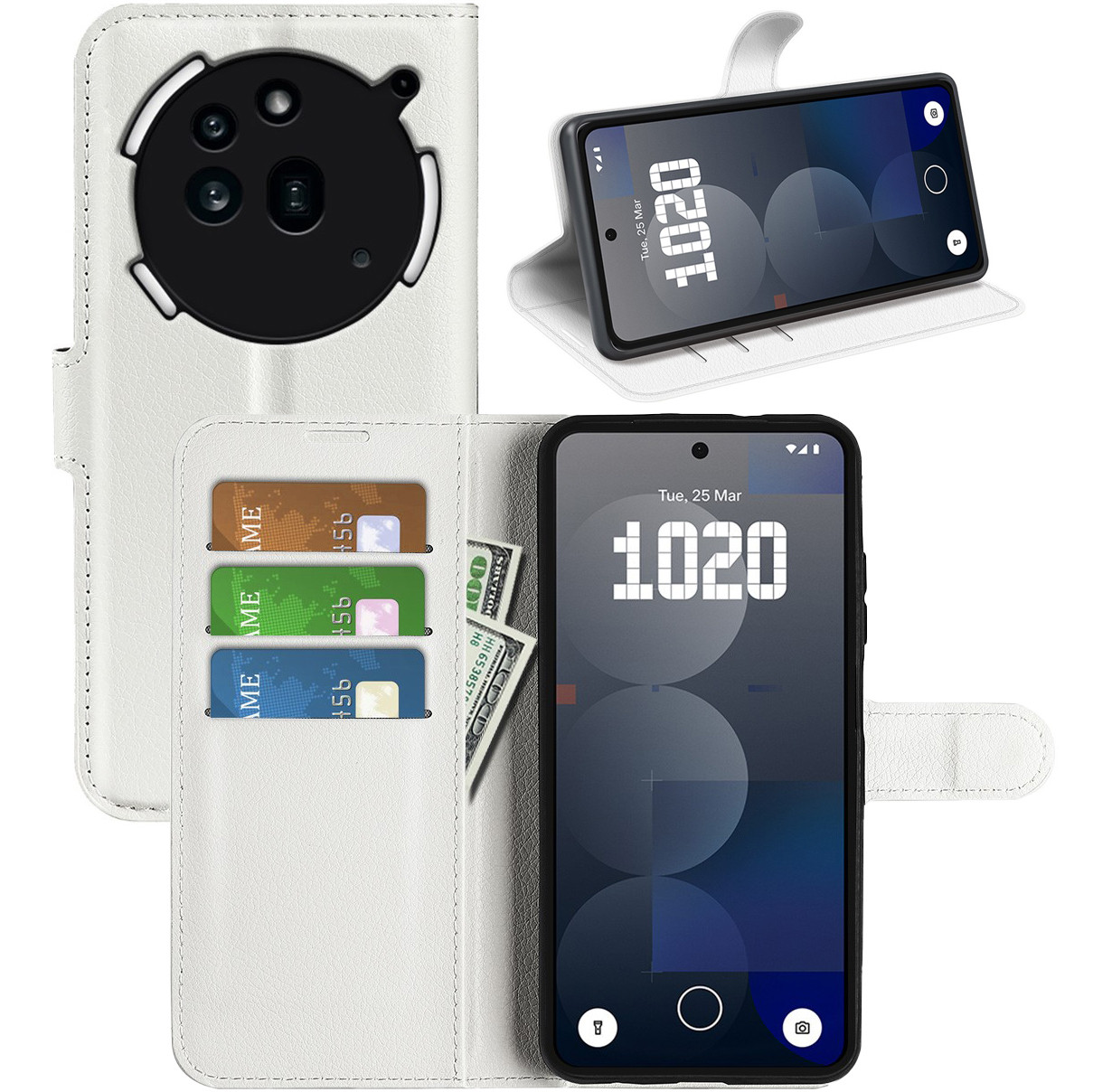 Чохол-книжка Litchie Wallet для Nothing Phone (3a) Pro White, фото 1