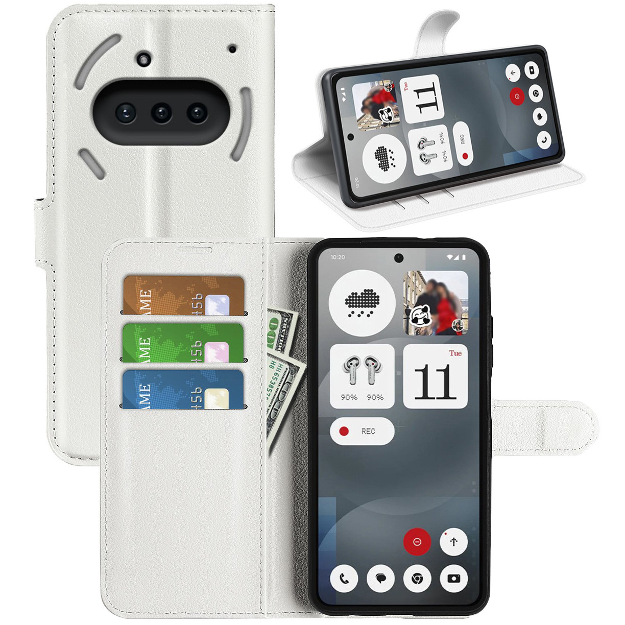 Чохол-книжка Litchie Wallet для Nothing Phone (3a) White, фото 1
