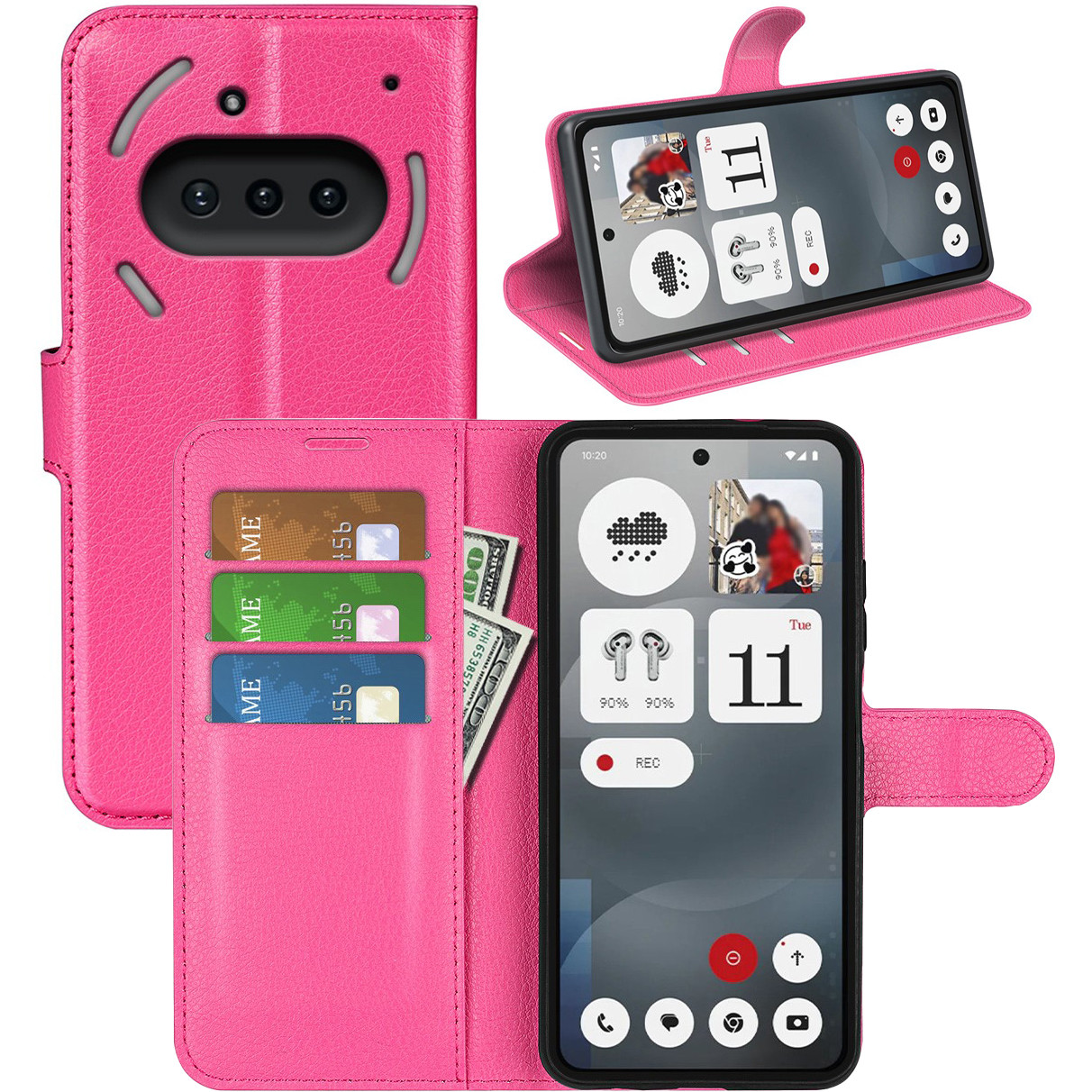 Чохол-книжка Litchie Wallet для Nothing Phone (3a) Rose, фото 1