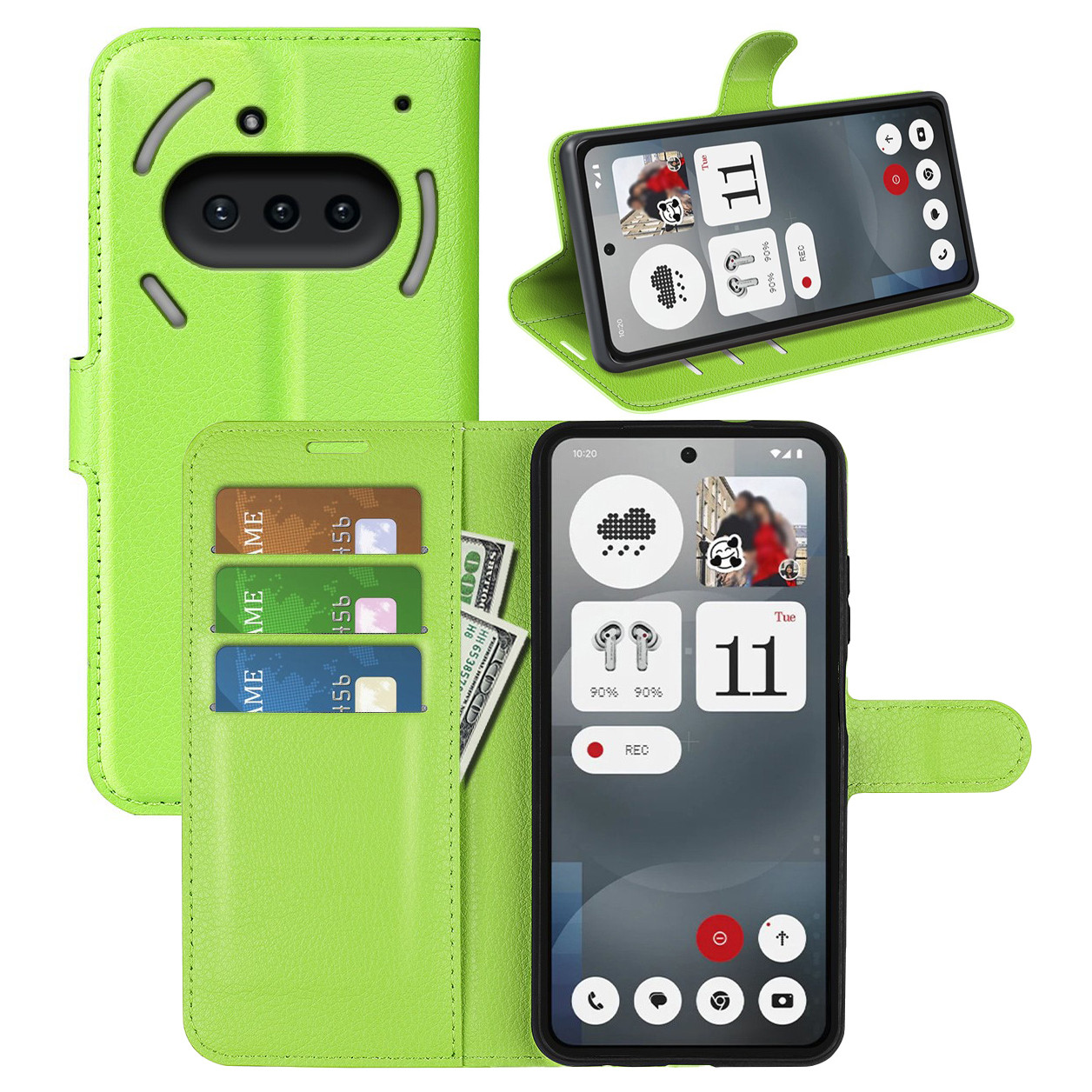 Чохол-книжка Litchie Wallet для Nothing Phone (3a) Light Green, фото 1