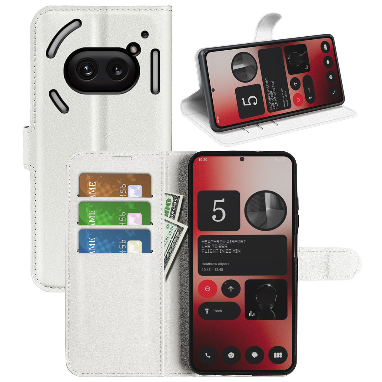 Чохол-книжка Litchie Wallet для Nothing Phone (2a) / (2a) Plus White, фото 1