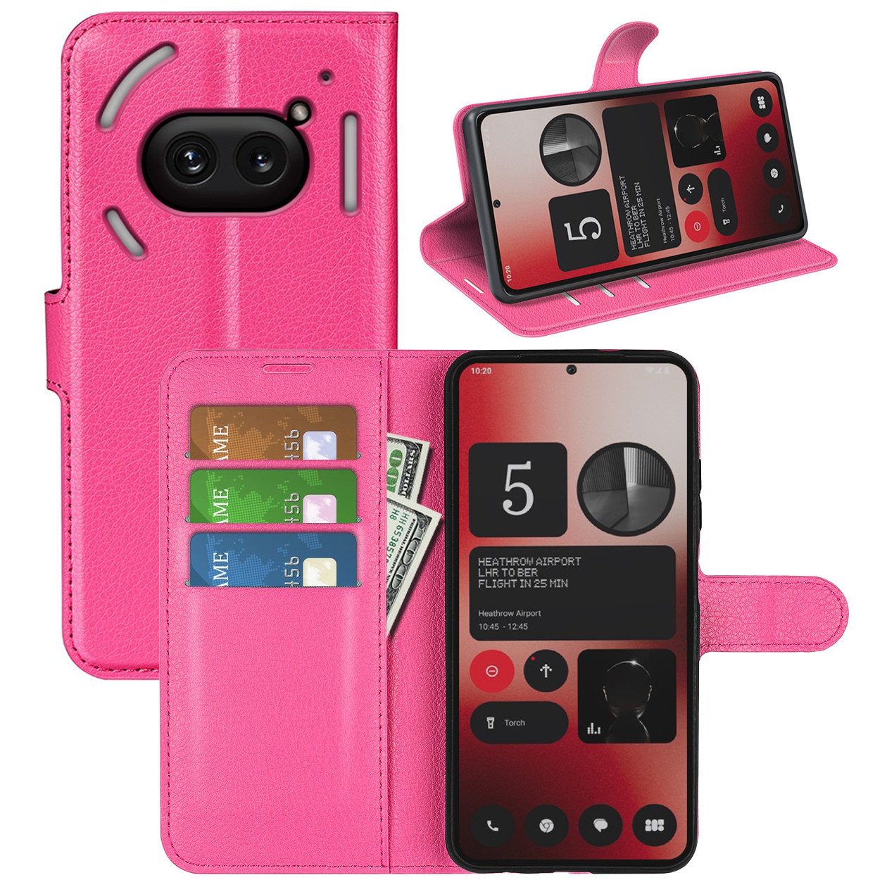 Чохол-книжка Litchie Wallet для Nothing Phone (2a) / (2a) Plus Rose, фото 1