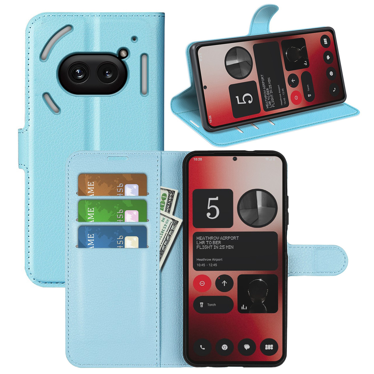 Чохол-книжка Litchie Wallet для Nothing Phone (2a) / (2a) Plus Light Blue, фото 1