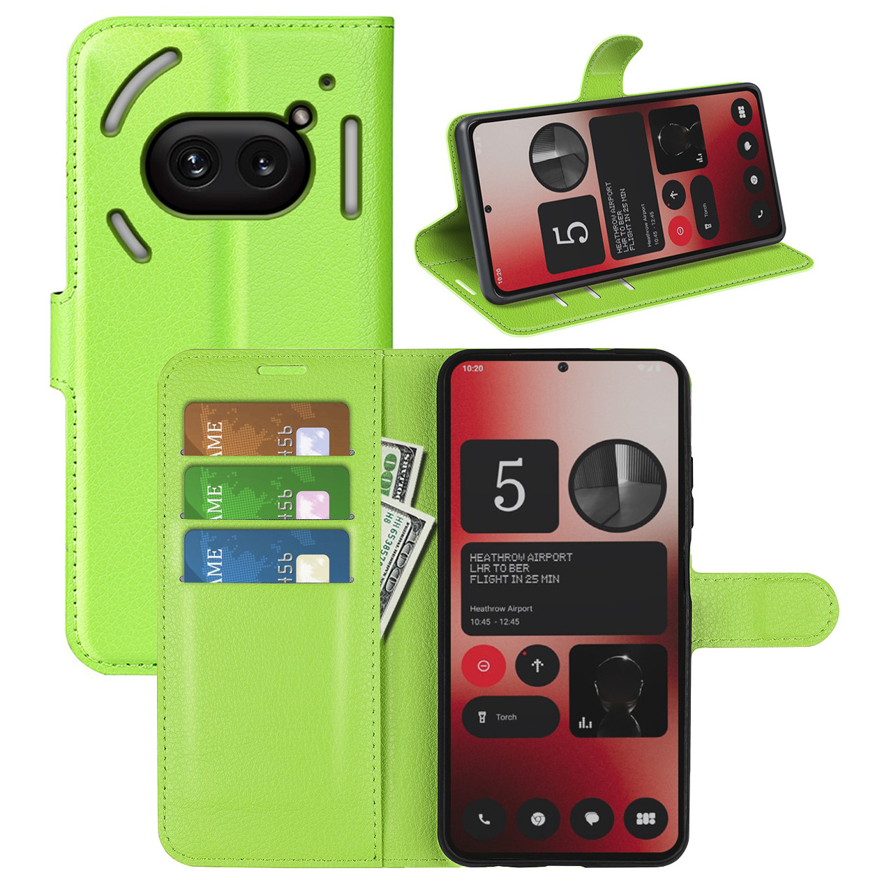 Чохол-книжка Litchie Wallet для Nothing Phone (2a) / (2a) Plus Light Green, фото 1