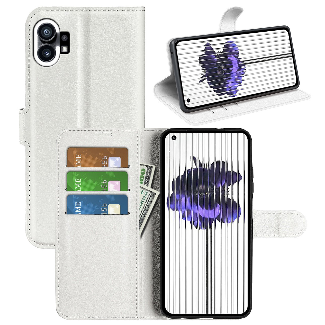 Чохол-книжка Litchie Wallet для Nothing Phone (1) White, фото 1