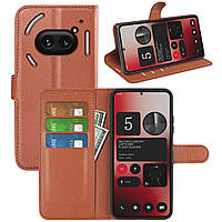 Чохол-книжка Litchie Wallet для Nothing Phone (2a) / (2a) Plus Brown