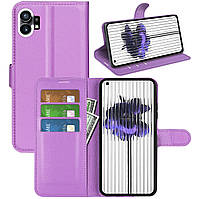 Чохол-книжка Litchie Wallet для Nothing Phone (1) Violet