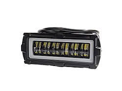 Світлодіодна фара HP-GZD-306-01 12/24V ближнє світло (біле та жовте) з DRL. Чітка світло-тенева межа