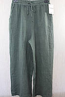 Штани жіночі льон з кишеньками