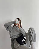 Костюм найк жіночий худі з капюшоном і джогери двонитка оверсайз 42-44 46-48, фото 3