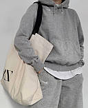 Костюм найк жіночий худі з капюшоном і джогери двонитка оверсайз 42-44 46-48, фото 6