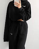 Костюм найк жіночий худі з капюшоном і джогери двонитка оверсайз 42-44 46-48, фото 7