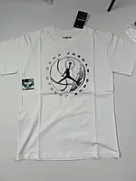 Футболка Jordan Dome біла | Чоловіча футболка Джордан з принтом м'яча