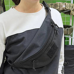 Тактична поясна Сумка-Бананка Чорна