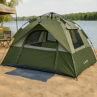 Туристичний намет 2×1.95 м з москітною сіткою 2х місцева палатка для риболовлі та кемпінгу