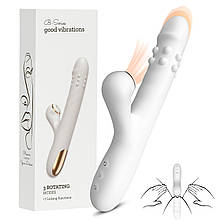 Вібратор з 3 режимами ротації та 7 функціями імітації лизання B-Series Good Vibrations