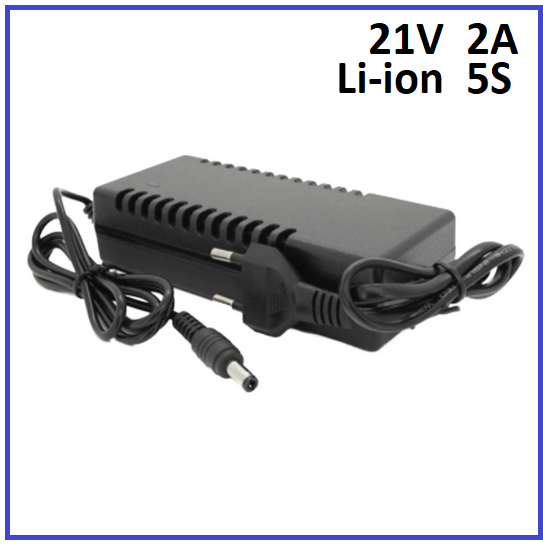 Зарядний пристрій Voltronic для Li-ion 21V 5S до 2A штекер 5.5х2.5, фото 1