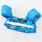 Дитячий жилет для плавання з нарукавниками від 2 років 48х14х23 см синій із крабом надувний плавальний жилет, фото 7