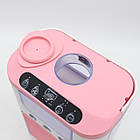 Мінікондиціонер із підсвіткою і зволожувачем повітря USB рожевий для охолодження робочого місця та сну, фото 8