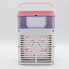 Мінікондиціонер із підсвіткою і зволожувачем повітря USB рожевий для охолодження робочого місця та сну, фото 9