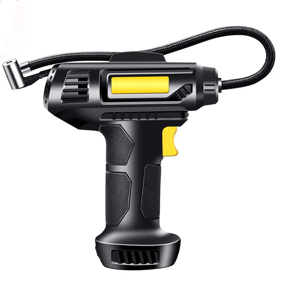 Портативний насос для шин із цифровим дисплеєм автомобільний компресор USB компактний прилад до 150 PSI, фото 1