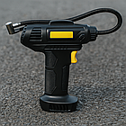 Портативний насос для шин із цифровим дисплеєм автомобільний компресор USB компактний прилад до 150 PSI, фото 6