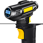 Портативний насос для шин із цифровим дисплеєм автомобільний компресор USB компактний прилад до 150 PSI, фото 8