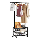 Підлогова вішалка для одягу SINGLE-POLE RACK 169х93х35 см зручна стійка для зберігання одягу в передпокої, фото 5