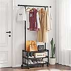 Підлогова вішалка для одягу SINGLE-POLE RACK 169х93х35 см зручна стійка для зберігання одягу в передпокої, фото 7