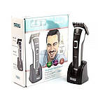 Професійний тример для стриження волосся DSP-90110 потужністю 3 Вт бездротова машинка для точного стриження, фото 8
