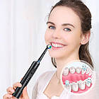 Електрична зубна щітка з USB-зарядкою 3 режими та 4 насадки акумуляторна модель для щоденної гігієни, фото 2