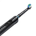 Електрична зубна щітка з USB-зарядкою 3 режими та 4 насадки акумуляторна модель для щоденної гігієни, фото 5