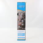 Стійка для одягу Clothes Rack Up 178х60х26 см металева стійка-вішалка в передпокій компактна та зручна, фото 5