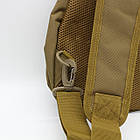 Рибальська сумка коричневого кольору 43х25 см із безліччю відділень для зберігання снастей і аксесуарів, фото 8