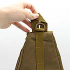 Рибальська сумка коричневого кольору 43х25 см із безліччю відділень для зберігання снастей і аксесуарів, фото 9