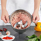 Кухонний блендер 2 л 1200 Вт від мережі Блискавка універсальний подрібнювач продуктів для дому та кухні, фото 3