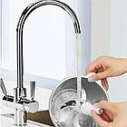 Електричний подрібнювач для кухні Блискавка 2 літри 1200 Вт зелений блендер чопер для овочів і м'яса, фото 5