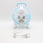 Настільний вентилятор 25W 28х22 см модель 2553 компактний і тихий мінівентилятор для дому та офісу, фото 7