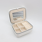 Скринька для прикрас 10x10x5 см компактний органайзер для зберігання біжутерії й аксесуарів, фото 2