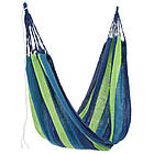 Підвісний гамак-крісло 130х100 см зручний одномісний садовий гамак гойдалки для відпочинку вдома та на вулиці, фото 3